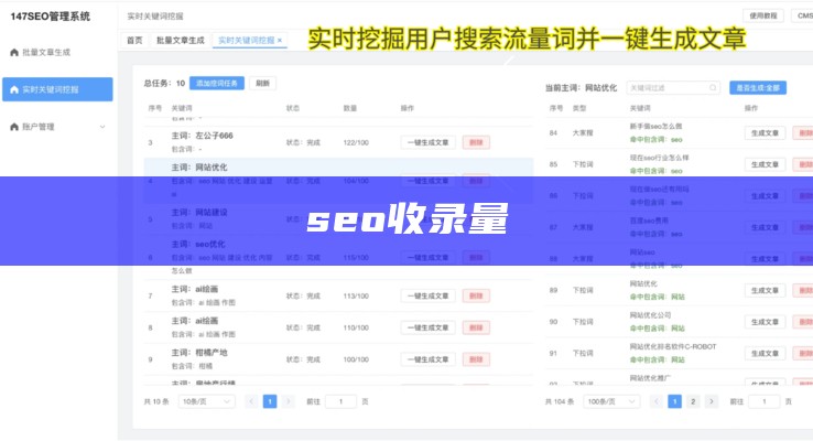 seo收录量