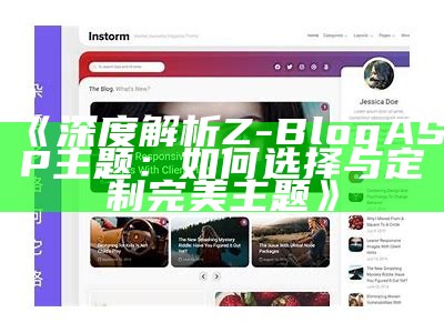 深度解析Z-BlogASP主题：如何选择与定制完美主题