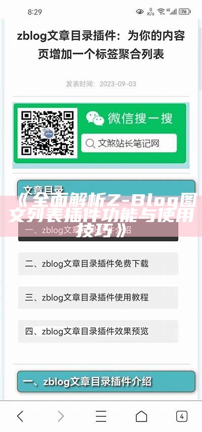 Z-Blog平台下的文章分类方法与技巧解析