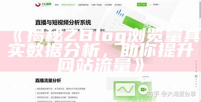 揭秘ZBlog浏览量真实信息检视，助你提升网站流量