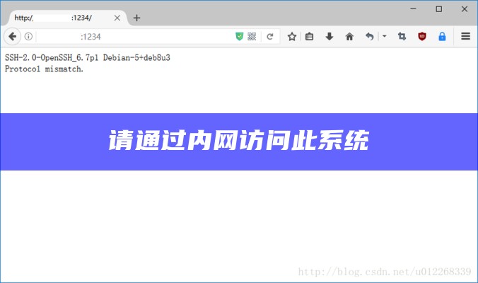 请通过内网访问此系统