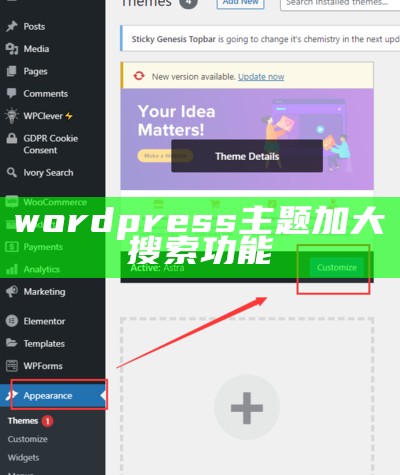 wordpress主题加大搜索功能