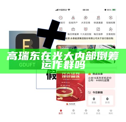 高瑞东在光大内部倒筹运作群吗