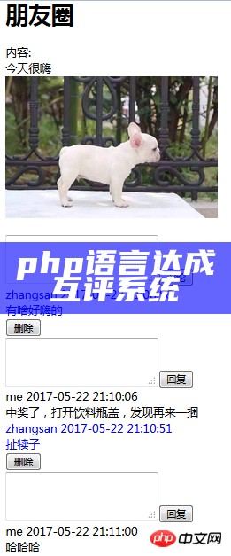 php语言达成互评系统