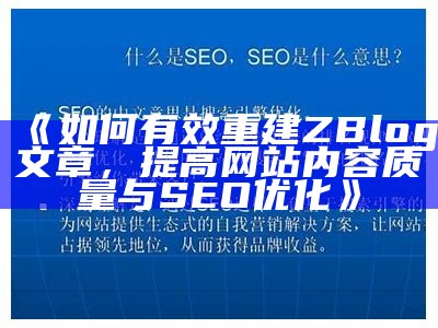 深入解析zblog文章分类及其优化技巧，提升网站SEO后果