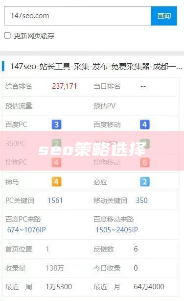 seo策略选择