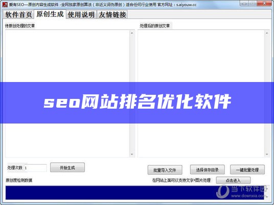 seo网站排名优化软件