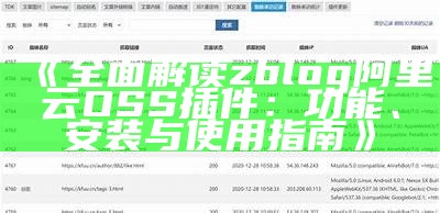 完整解读zblog阿里云OSS插件：功能、安装与使用指南