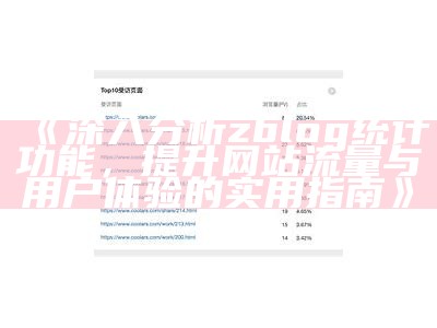 ZBlog网站流量统计与检视方法详解，让你掌握统计运营技巧