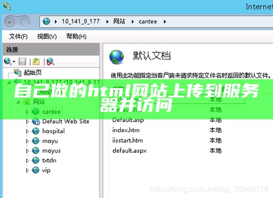 自己做的html网站上传到服务器并访问