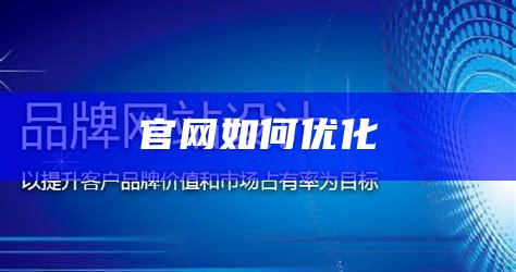 官网如何优化