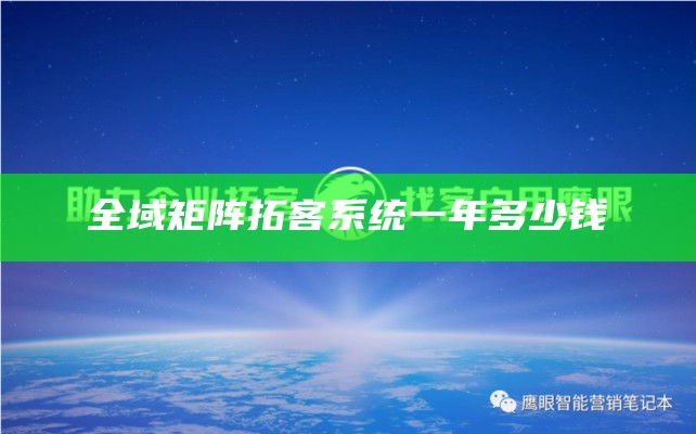 全域矩阵拓客系统一年多少钱