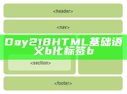 Day218HTML基础语义b化标签b