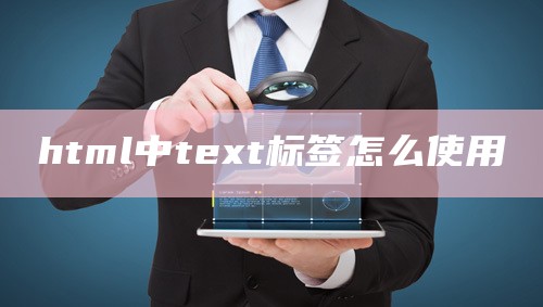 html中text标签怎么使用