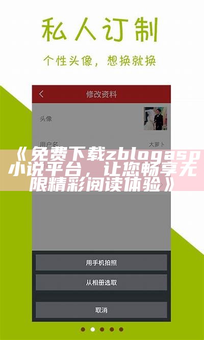 免费下载zblogasp小说平台，让您畅享无限精彩阅读体验