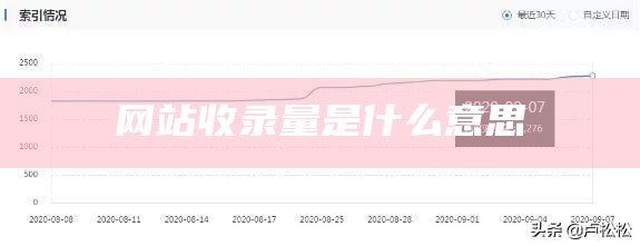 网站收录量是什么意思