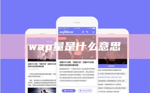 wap量是什么意思