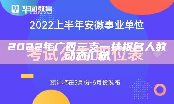 2022年广西三支一扶报名人数动态汇总