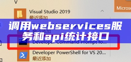 调用web services服务和api统计接口