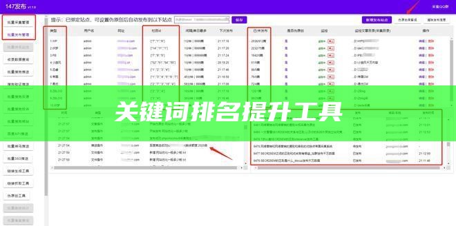 关键词排名提升工具