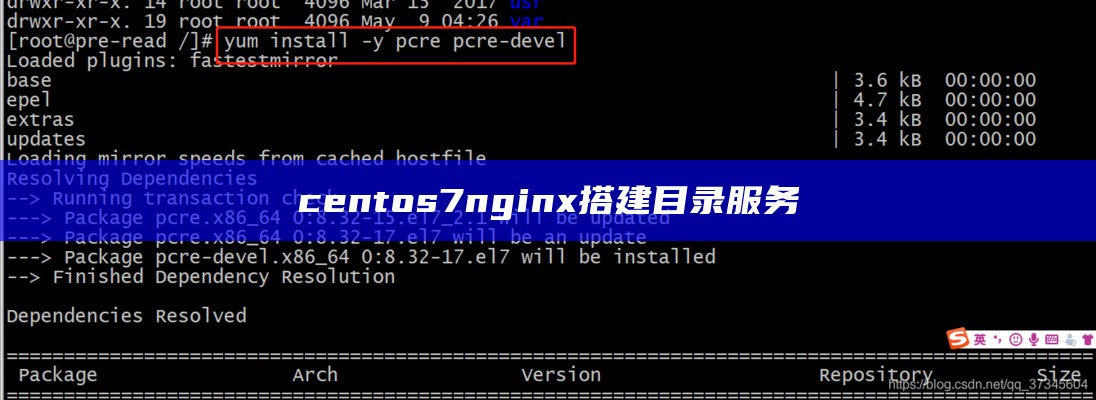 centos7 nginx搭建目录服务