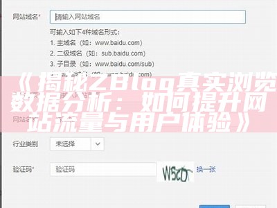 揭秘ZBlog真实浏览统计研究：如何提升网站流量与用户体验