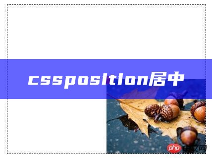 cssposition居中