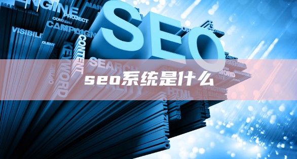 seo系统是什么