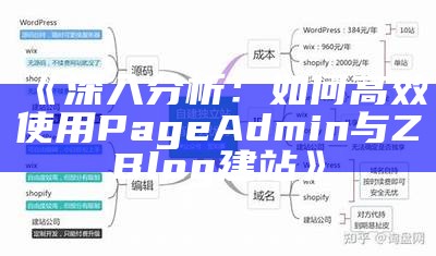 深入检视：如何高效使用PageAdmin与ZBlog建站