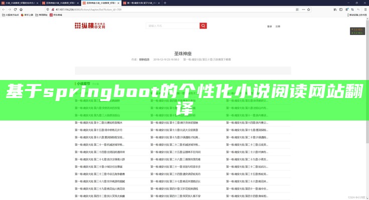 基于springboot的个性化小说阅读网站翻译