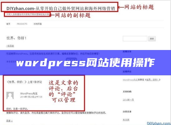 wordpress网站使用操作