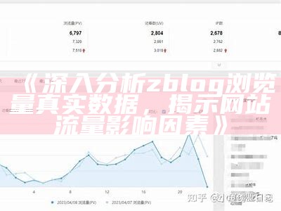 完整研究ZBlog网站资料统计，不同维度看网站流量与表现