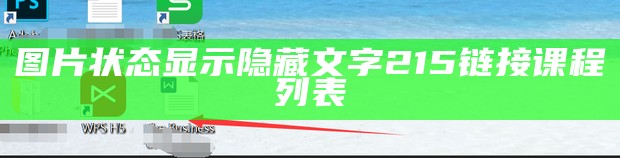 图片状态显示隐藏文字215链接课程列表