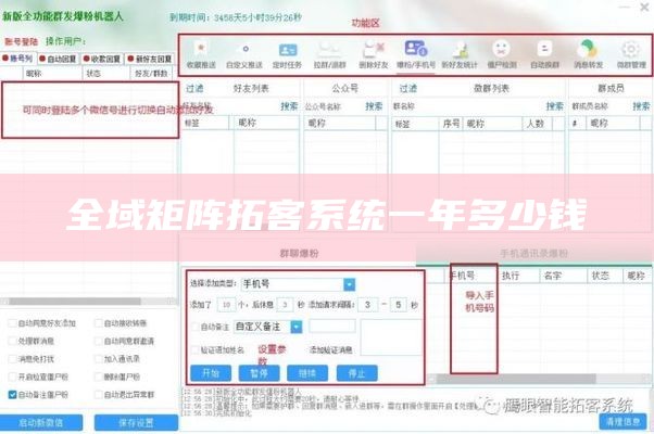 全域矩阵拓客系统一年多少钱