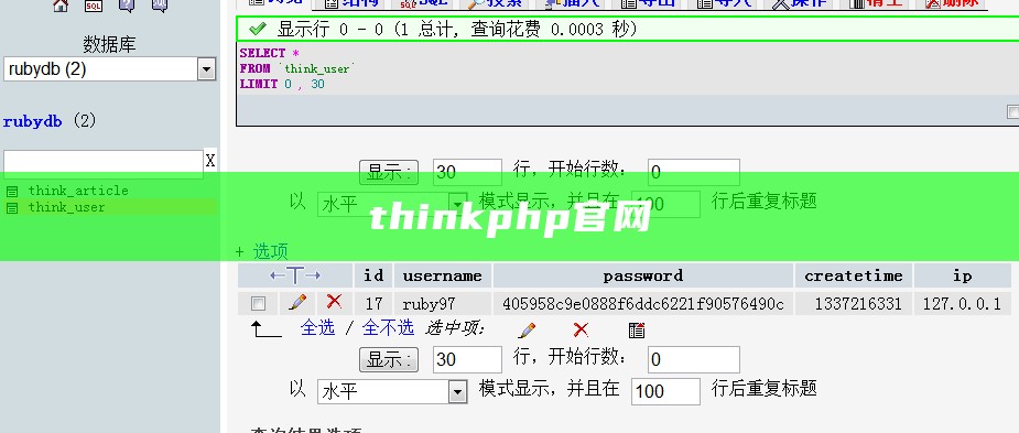 thinkphp官网