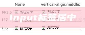 input标签居中
