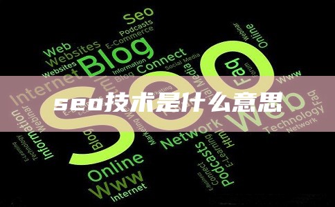 seo技术是什么意思