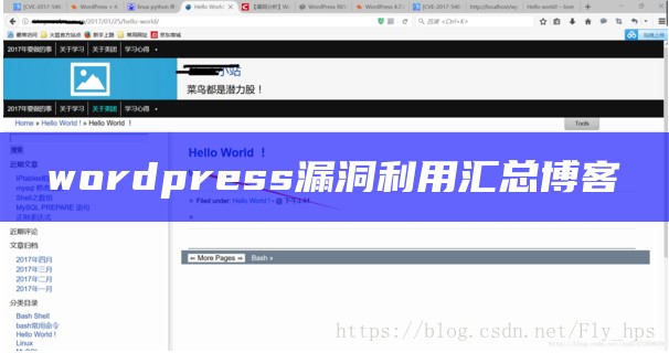 wordpress漏洞利用汇总 博客