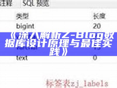 广泛剖析Z-Blog信息库设计策略与优化方案