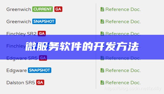 微服务软件的开发方法
