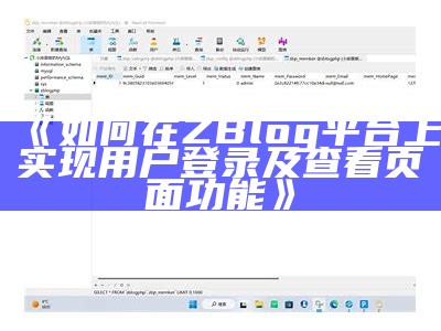 zblog大资料调查：如何提升网站流量与用户体验