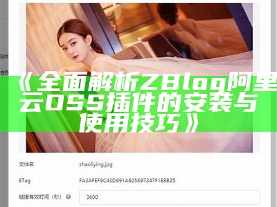 完整解析ZBlog阿里云OSS插件的功能与使用技巧