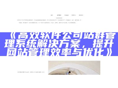 打造高效二级域名泛站群系统，助力网站优化与流量增长