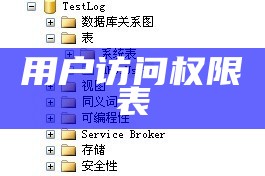 用户访问权限表